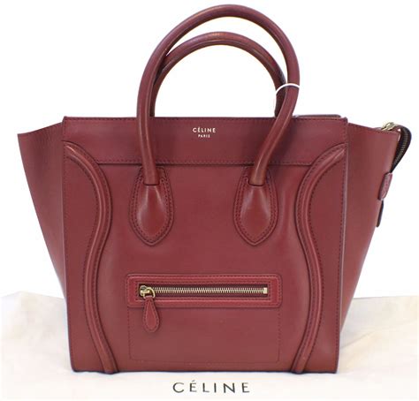 celine mini luggage shoulder bag|real real handbags Celine.